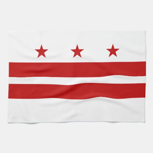 Vlag van Washington DC Theedoek (Horizontaal)