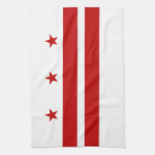Vlag van Washington DC Theedoek (Verticaal)