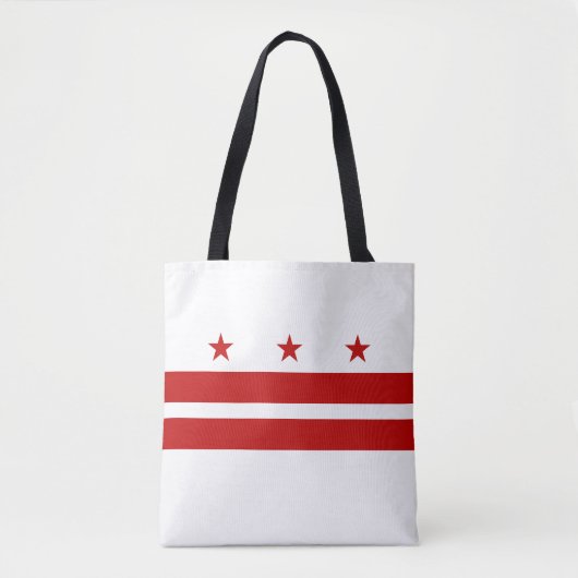 Vlag van Washington DC Tote Bag (Voorkant)