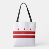 Vlag van Washington DC Tote Bag (Achterkant)