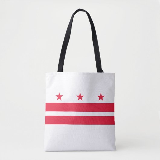 Vlag van Washington DC Tote Bag (Voorkant)