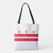 Vlag van Washington DC Tote Bag (Achterkant)