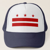 vlag van Washington DC Trucker Pet (Voorkant)