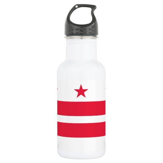 Vlag van Washington DC Waterfles (Voorkant)