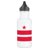 Vlag van Washington DC Waterfles (Rechts)