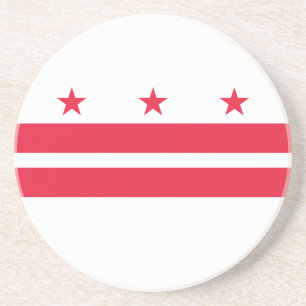Vlag van Washington DC Zandsteen Onderzetter