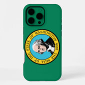 vlag van Washington iPhone Hoesje (Achterkant)