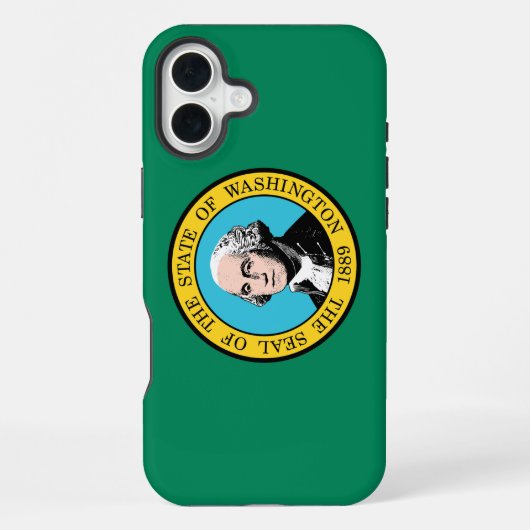 vlag van Washington iPhone Hoesje (Achterkant)