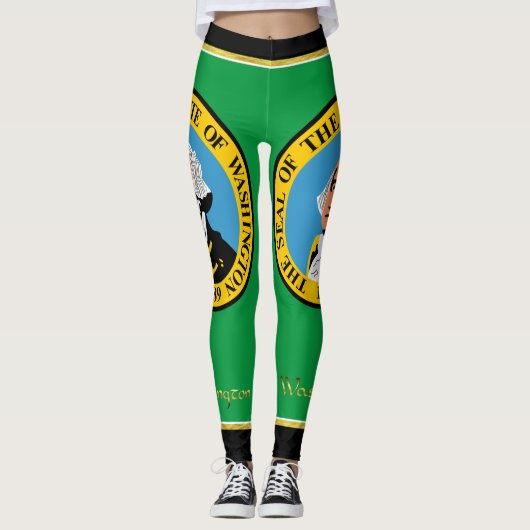 vlag van Washington Leggings (Voorkant)