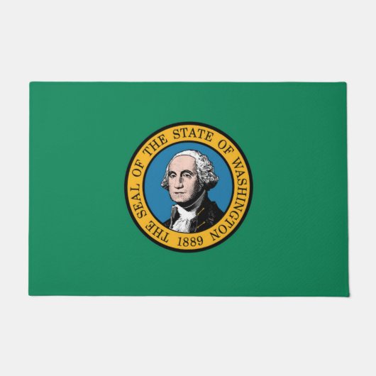 Vlag van Washington, Verenigde Staten Deurmat (Voorkant)