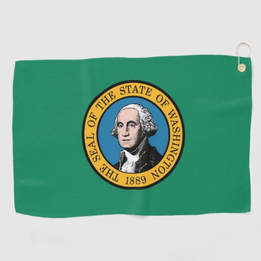 Vlag van Washington, Verenigde Staten Golfhanddoek (Horizontaal)