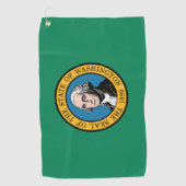 Vlag van Washington, Verenigde Staten Golfhanddoek (Voorkant)
