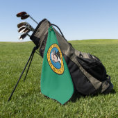Vlag van Washington, Verenigde Staten Golfhanddoek (Groen)