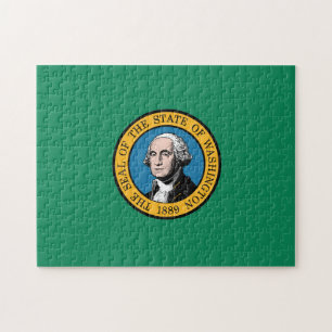 Vlag van Washington, Verenigde Staten Legpuzzel