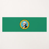 Vlag van Washington (Verenigde Staten) Yogamat (Voorkant (horizontaal))