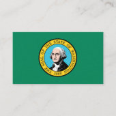 Vlag van Washington, Vlag van Washington Visitekaartje (Voorkant)