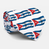 Vlag van Wavy Cuba Stropdas (Opgerold)