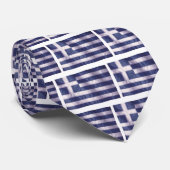 Vlag van Wavy Greece Stropdas (Opgerold)