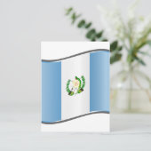 Vlag van Wavy Guatemala Briefkaart (Staand voorkant)