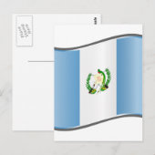 Vlag van Wavy Guatemala Briefkaart (Voorkant / Achterkant)
