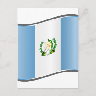 Vlag van Wavy Guatemala Briefkaart