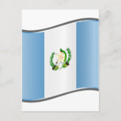 Vlag van Wavy Guatemala Briefkaart (Voorkant)