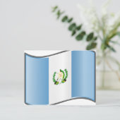 Vlag van Wavy Guatemala Briefkaart (Staand voorkant)