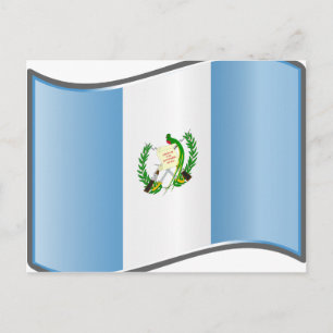 Vlag van Wavy Guatemala Briefkaart