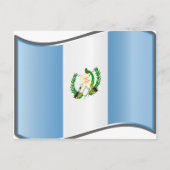 Vlag van Wavy Guatemala Briefkaart (Voorkant)