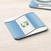 Vlag van Wavy Guatemala Drankjes Onderzetter (Linkerzijde)