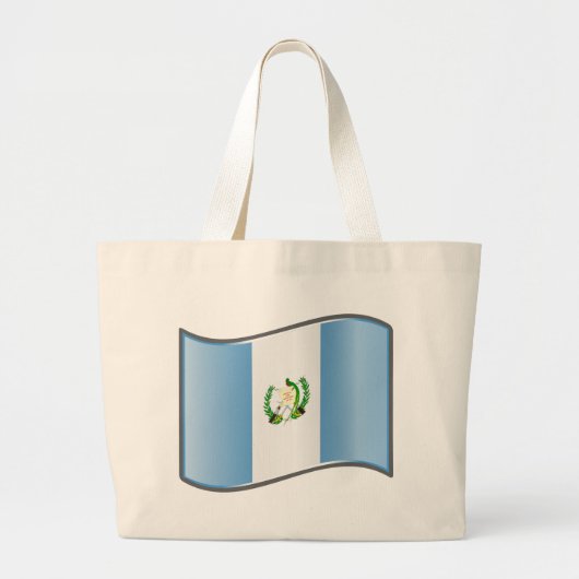 Vlag van Wavy Guatemala Grote Tote Bag (Voorkant)