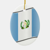 Vlag van Wavy Guatemala Keramisch Ornament (Voorkant)