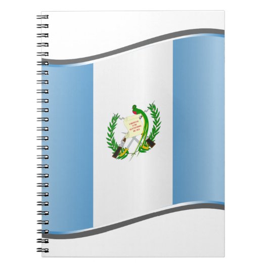 Vlag van Wavy Guatemala Notitieboek (Voorkant)