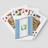 Vlag van Wavy Guatemala Pokerkaarten (Achterkant)