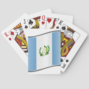 Vlag van Wavy Guatemala Pokerkaarten