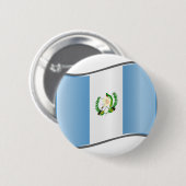 Vlag van Wavy Guatemala Ronde Button 5,7 Cm (Voorkant /achterkant)