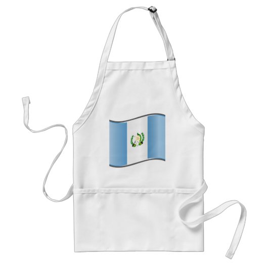 Vlag van Wavy Guatemala Standaard Schort (Voorkant)