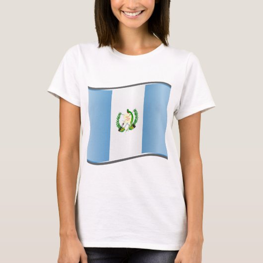 Vlag van Wavy Guatemala T-shirt (Voorkant)