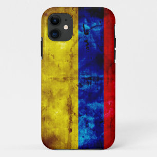 Vlag van Weathered Colombia iPhone 11 Hoesje