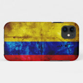 Vlag van Weathered Colombia Case-Mate iPhone Case (Achterkant (horizontaal))