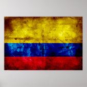 Vlag van Weathered Colombia Poster (Voorkant)