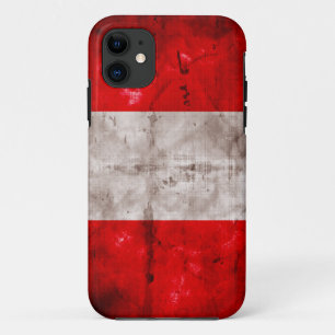 Vlag van Weathered Peru Case-Mate iPhone Case