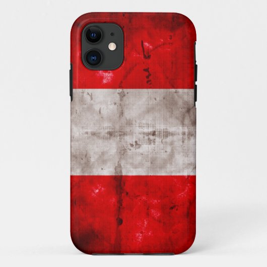 Vlag van Weathered Peru Case-Mate iPhone Case (Achterkant)