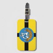 Vlag van Wellington City, Nieuw-Zeeland Bagagelabel (Voorkant (verticaal))