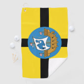 Vlag van Wellington City, Nieuw-Zeeland Golfhanddoek (Insitu)
