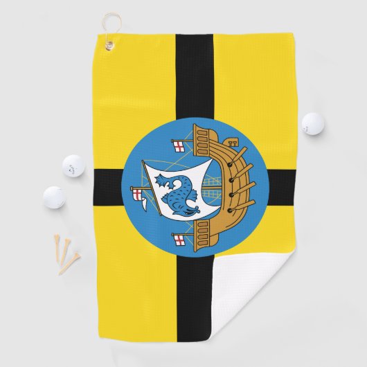 Vlag van Wellington City, Nieuw-Zeeland Golfhanddoek (Insitu)