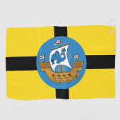 Vlag van Wellington City, Nieuw-Zeeland Golfhanddoek (Horizontaal)