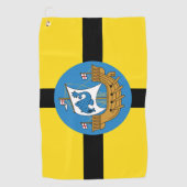 Vlag van Wellington City, Nieuw-Zeeland Golfhanddoek (Voorkant)
