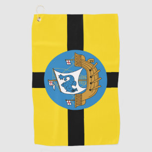 Vlag van Wellington City, Nieuw-Zeeland Golfhanddoek