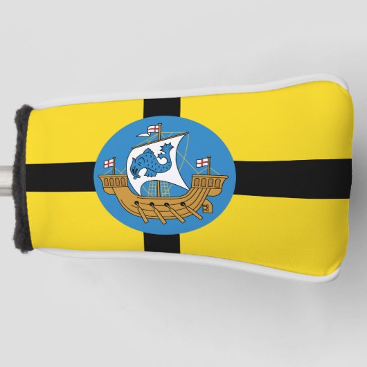 Vlag van Wellington City, Nieuw-Zeeland Golfheadcover (Voorkant)